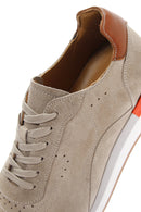 Men's Mink Suede Leather Sneaker | Derimod