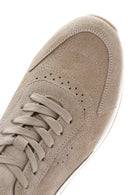 Men's Mink Suede Leather Sneaker | Derimod