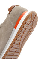 Men's Mink Suede Leather Sneaker | Derimod