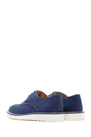 Men's Blue Nubuck Leather Casual Shoes | Derimod