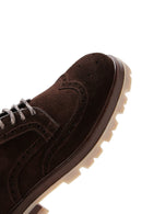 Erkek Kahverengi Süet Deri Kalın Tabanlı Casual Ayakkabı | Derimod