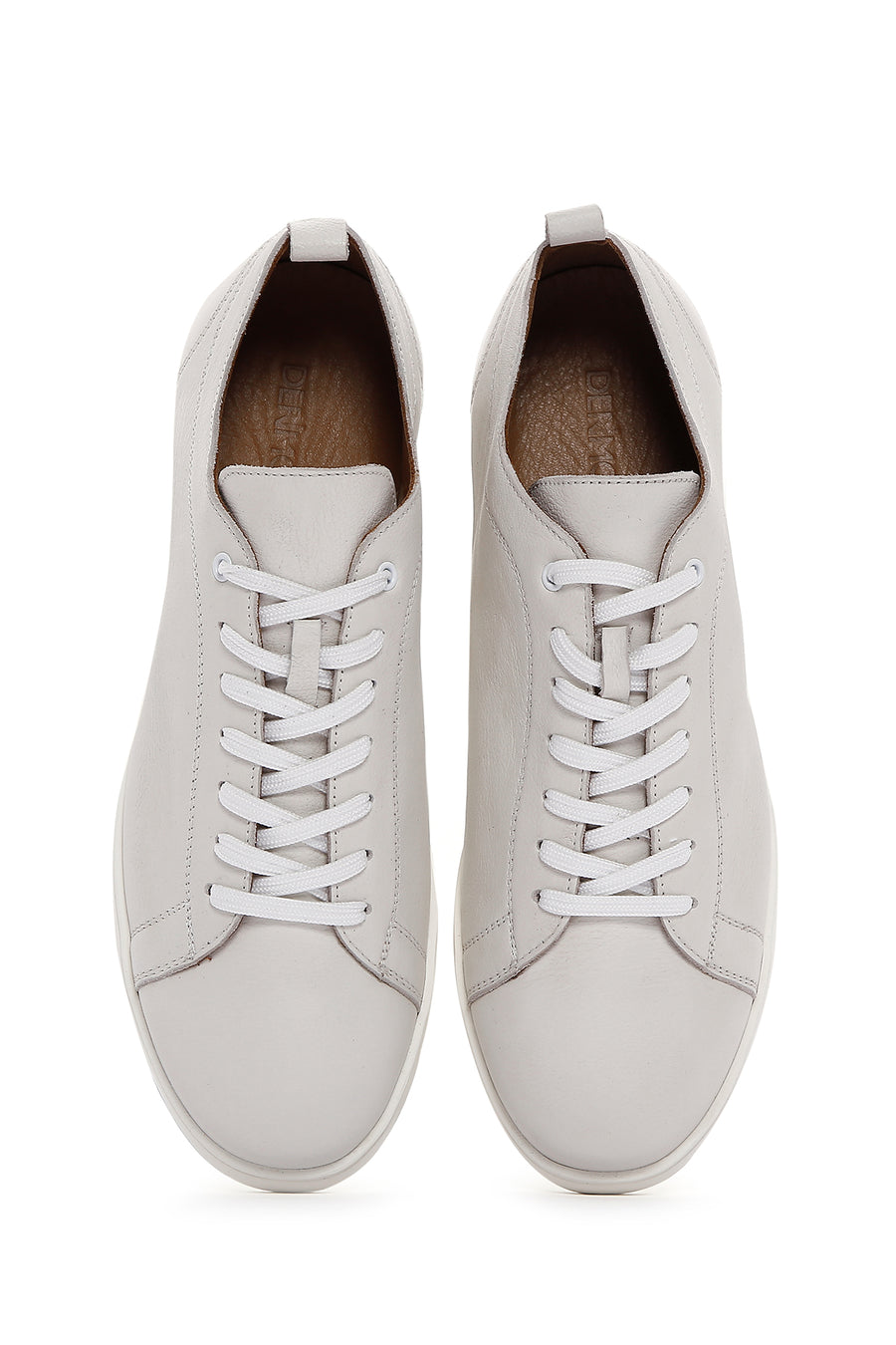 Erkek Beyaz Deri Sneaker