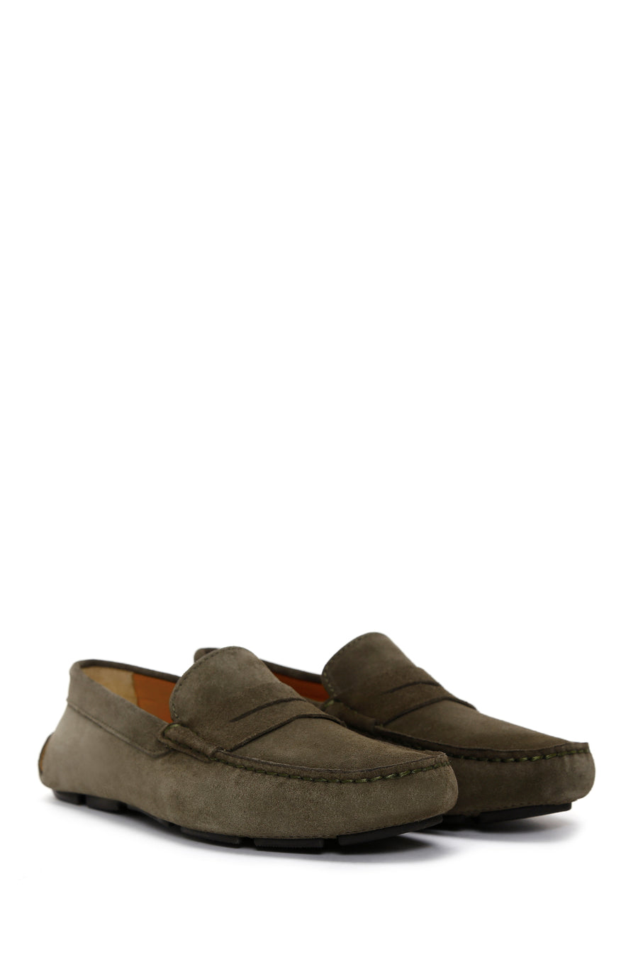 Erkek Yeşil Süet Deri Loafer