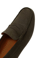 Erkek Yeşil Süet Deri Loafer | Derimod