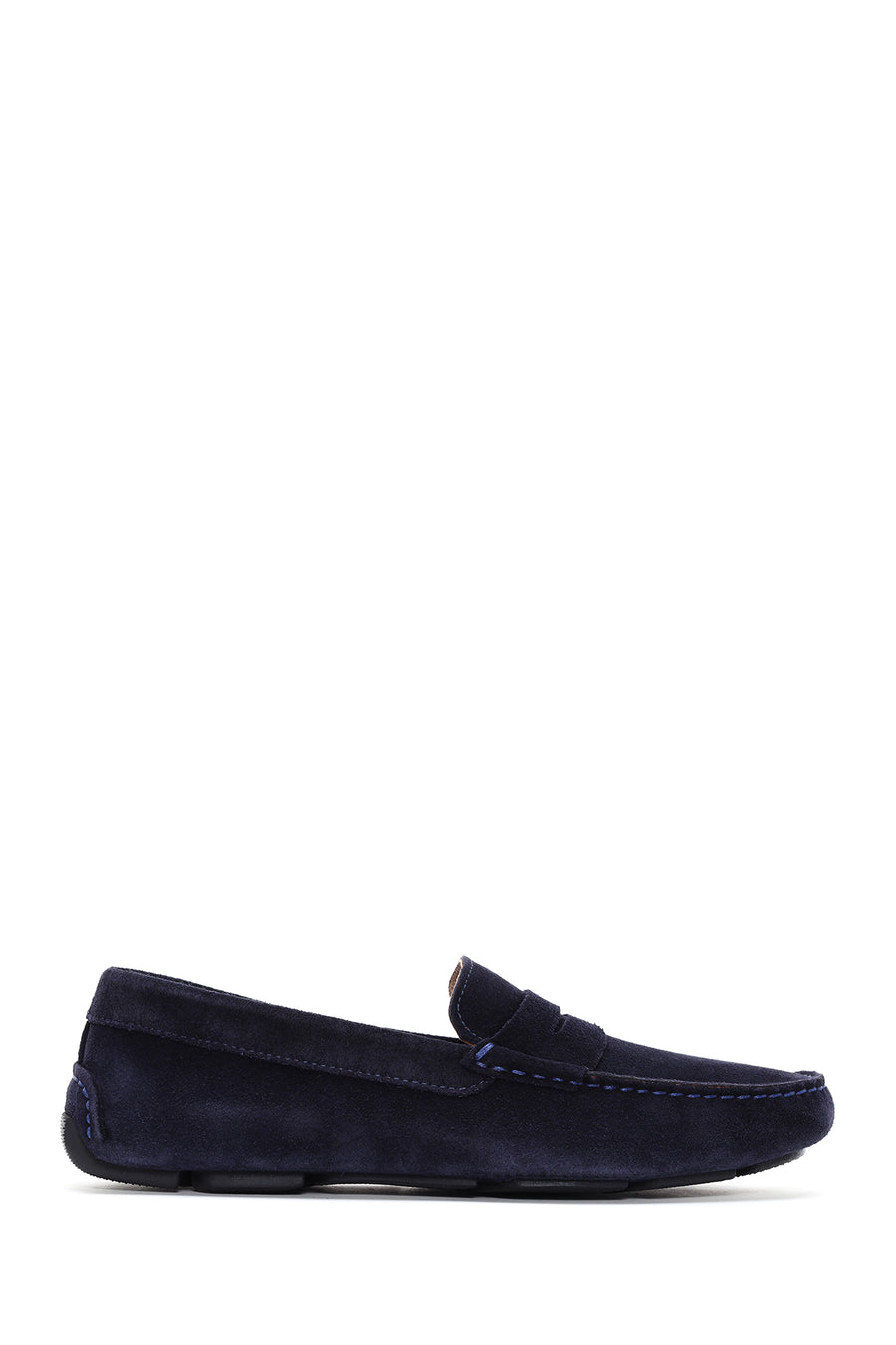 Erkek Lacivert Süet Deri Loafer 23SFD616010 | Derimod