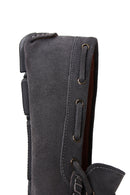 Men's Gray Suede Leather Casual Loafer | Derimod