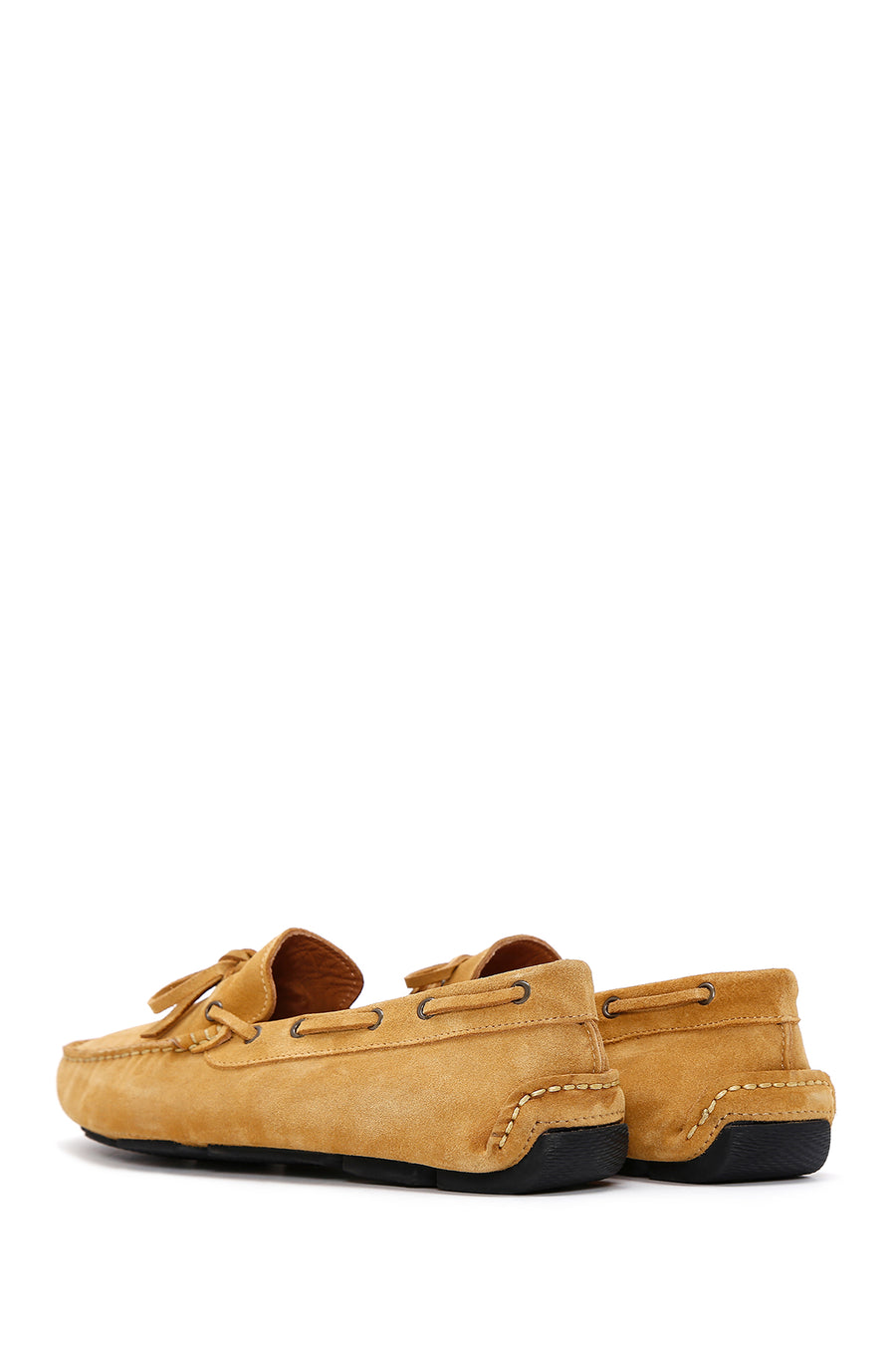 Erkek Sarı Süet Deri Günlük Loafer