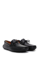 Men's Black Leather Casual Loafer | Derimod
