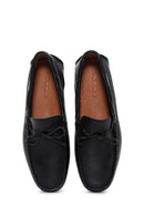Men's Black Leather Casual Loafer | Derimod
