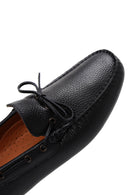 Men's Black Leather Casual Loafer | Derimod