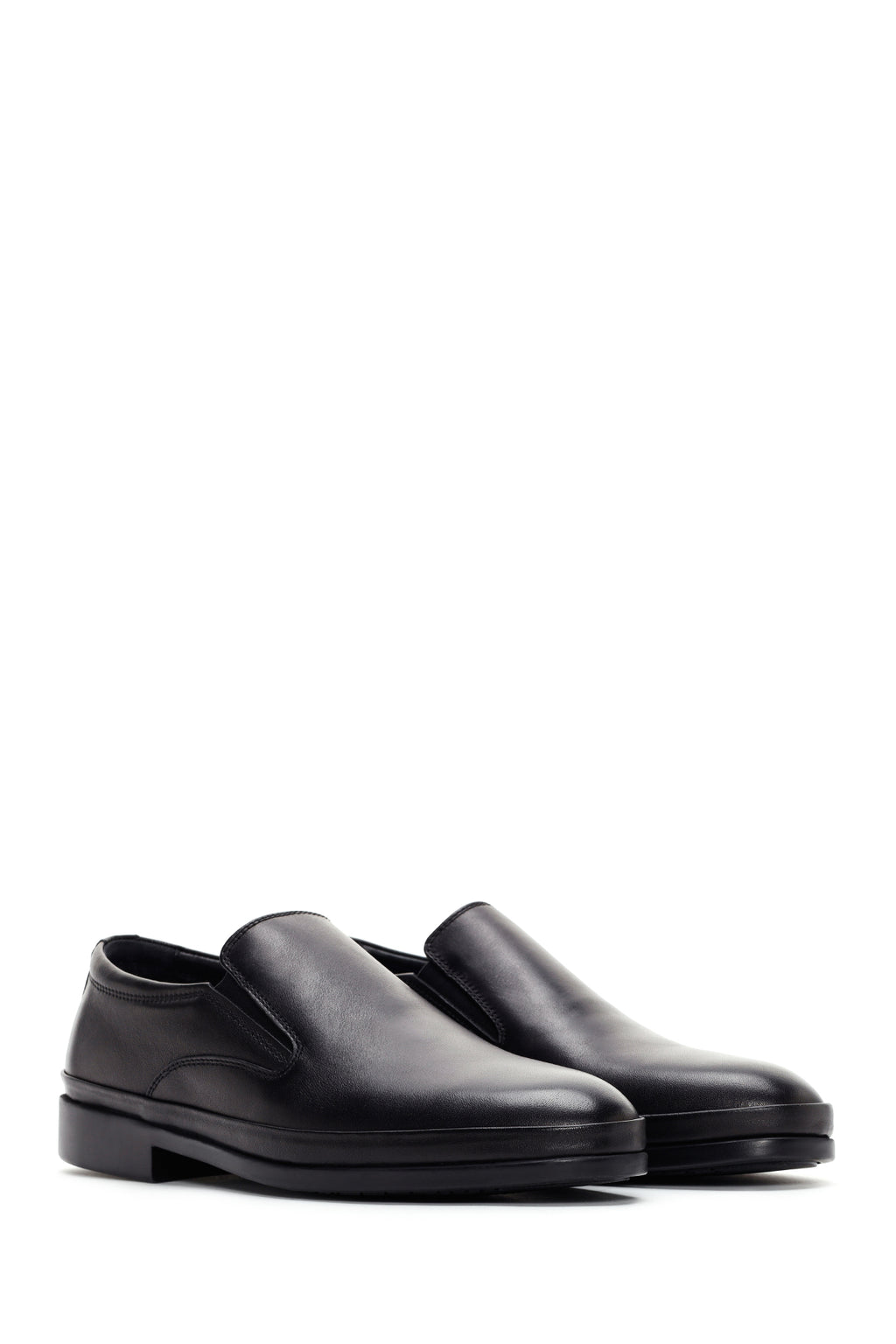 Erkek Siyah Deri Klasik Loafer