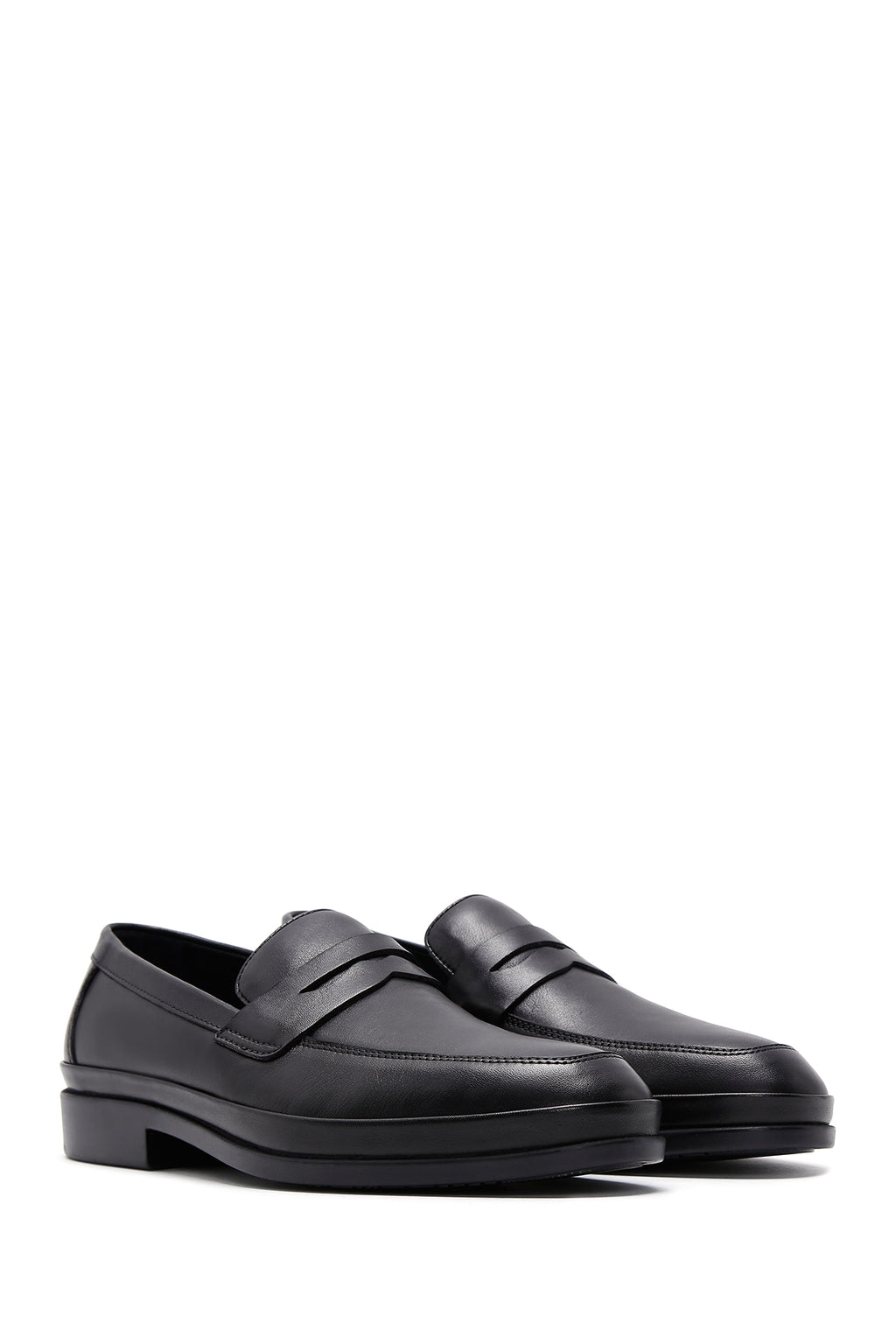 Erkek Siyah Deri Klasik Loafer