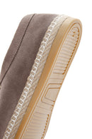 Men's Beige Suede Leather Espadrille | Derimod