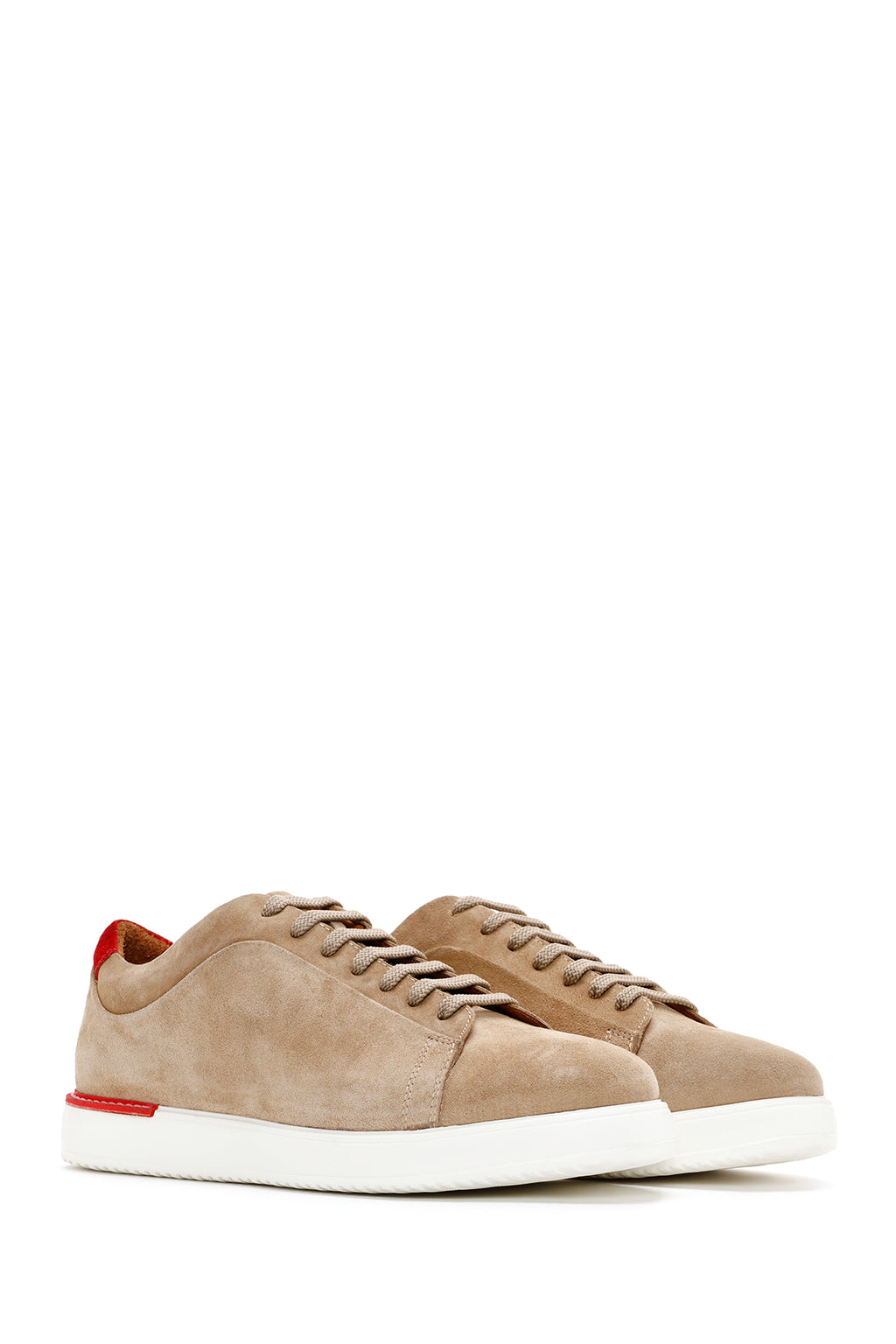 Erkek Vizon Süet Deri Sneaker