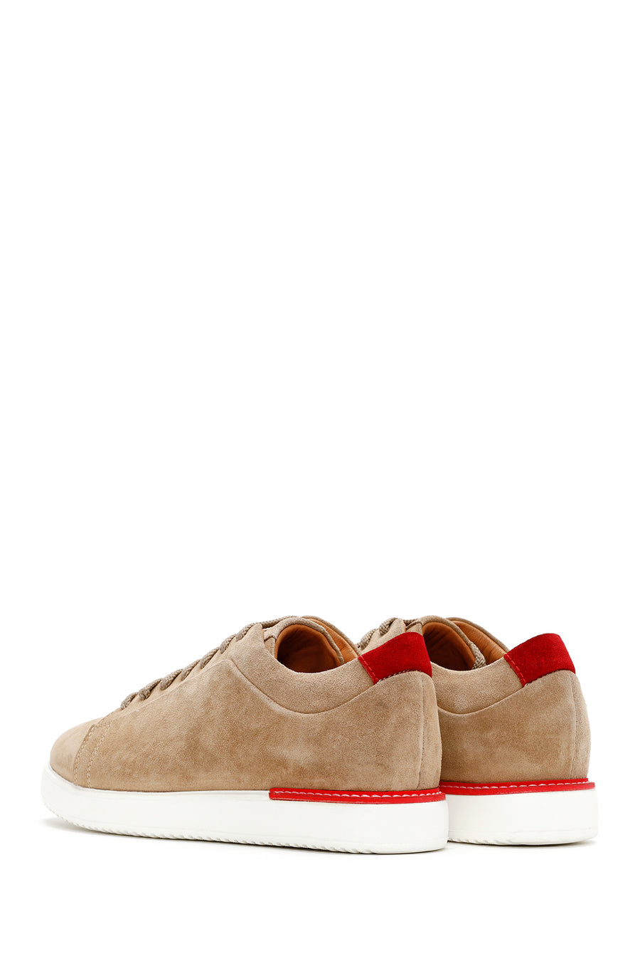 Erkek Vizon Süet Deri Sneaker