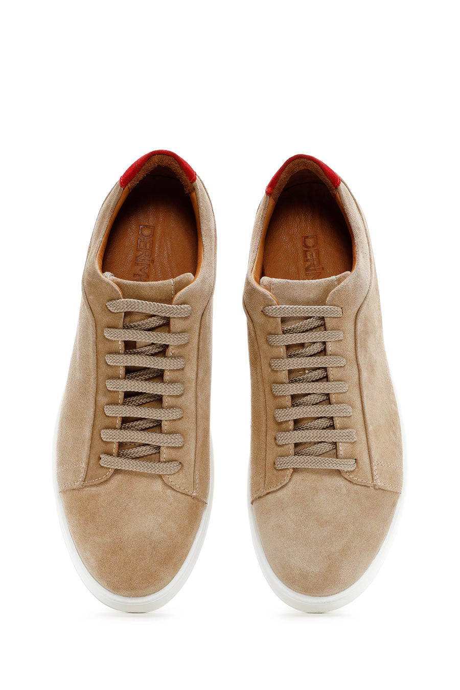 Erkek Vizon Süet Deri Sneaker