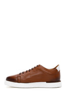 Men's Tan Leather Sneaker | Derimod