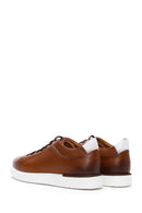 Men's Tan Leather Sneaker | Derimod