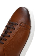 Men's Tan Leather Sneaker | Derimod