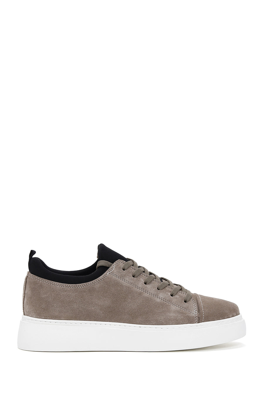 Men's Mink Suede Leather Thick Soled Sneaker 23SFD628110 | Derimod