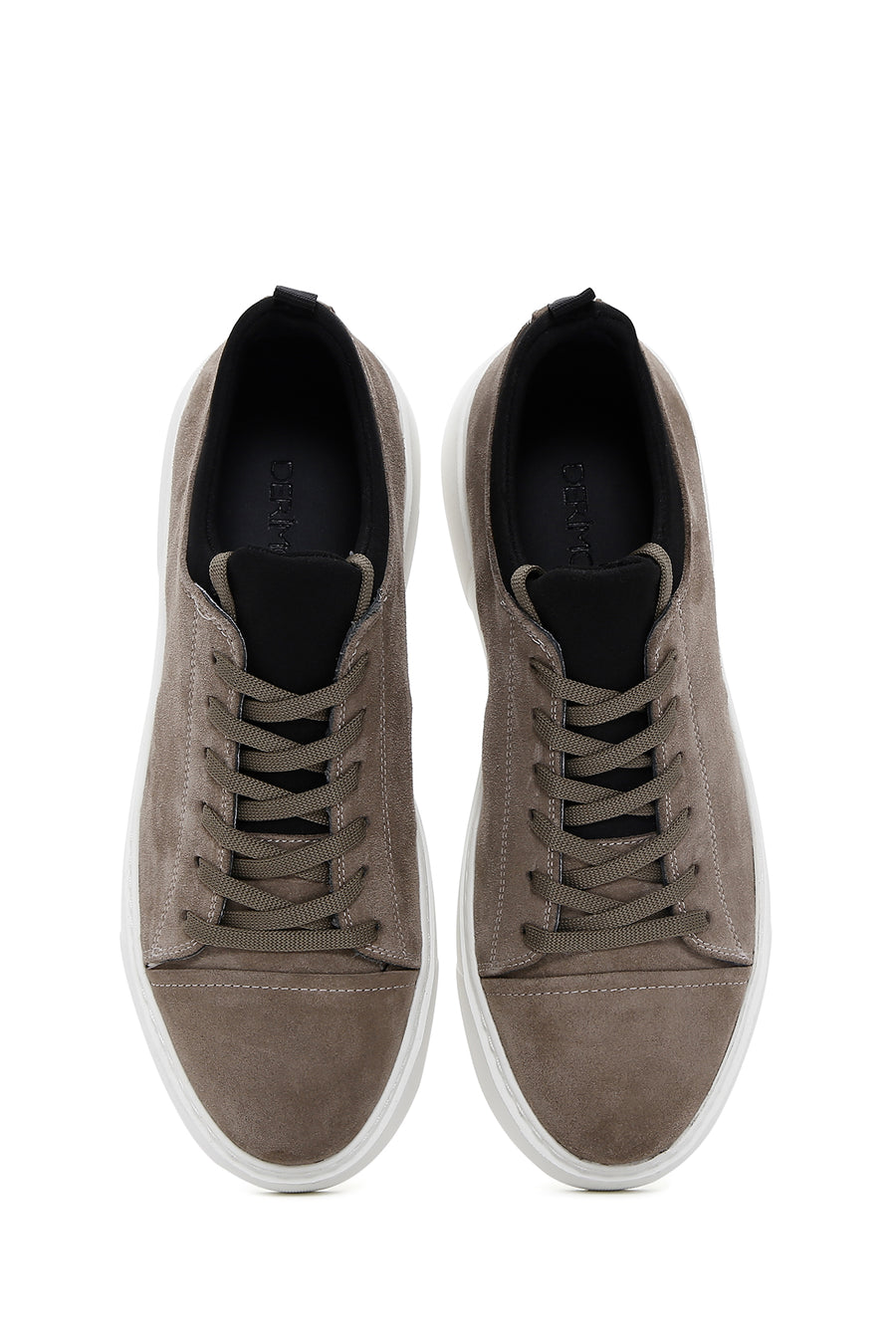 Men's Mink Suede Leather Thick Soled Sneaker