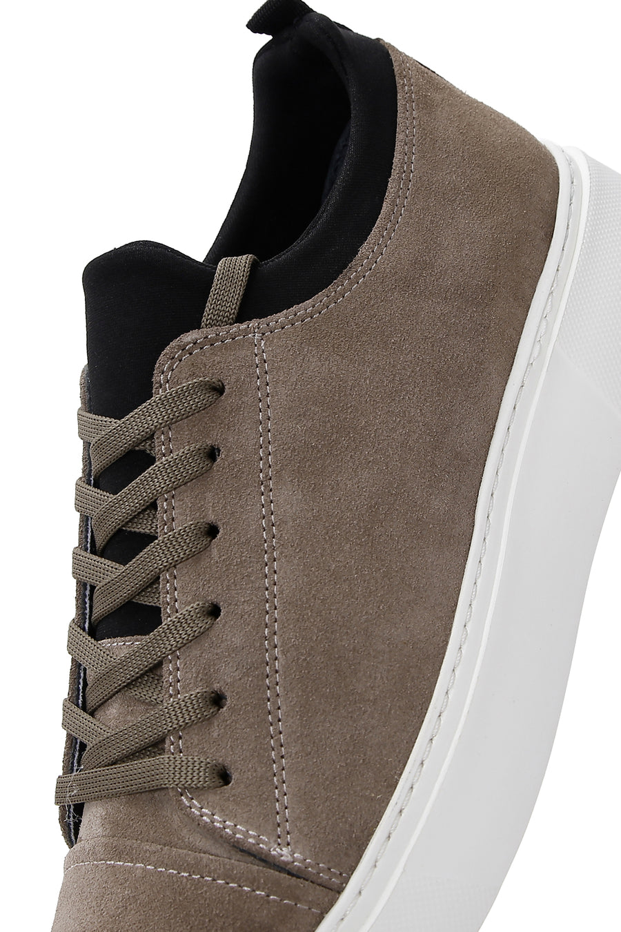 Men's Mink Suede Leather Thick Soled Sneaker