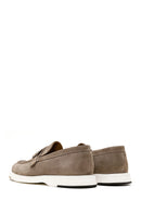 Men's Mink Suede Leather Buckle Sports Loafer | Derimod