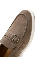 Men's Mink Suede Leather Buckle Sports Loafer | Derimod