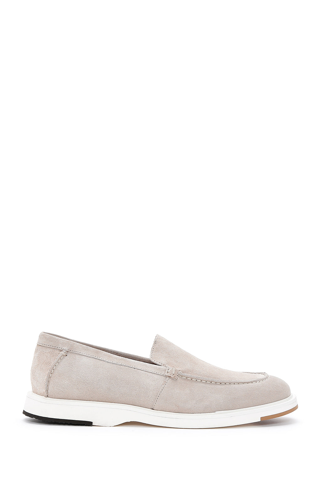Erkek Bej Süet Deri Casual Spor Loafer