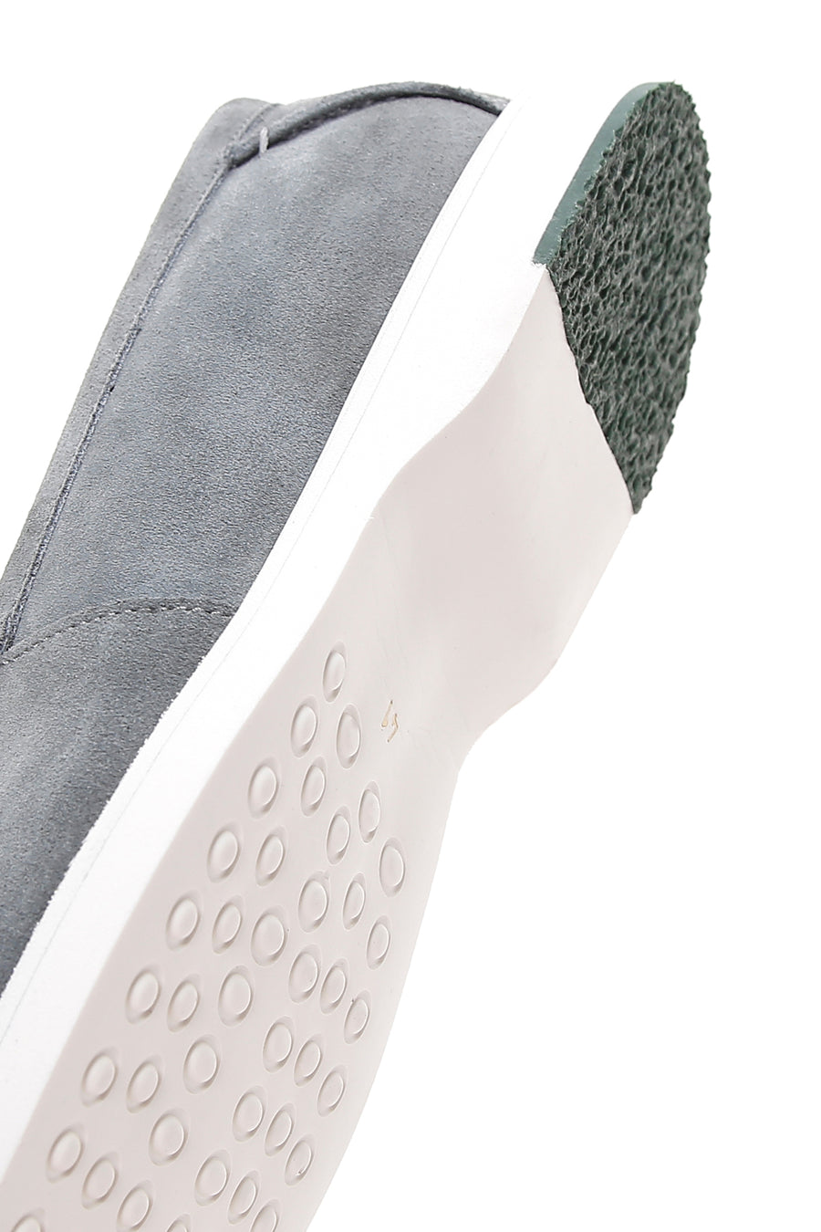 Erkek Yeşil Süet Deri Casual Spor Loafer