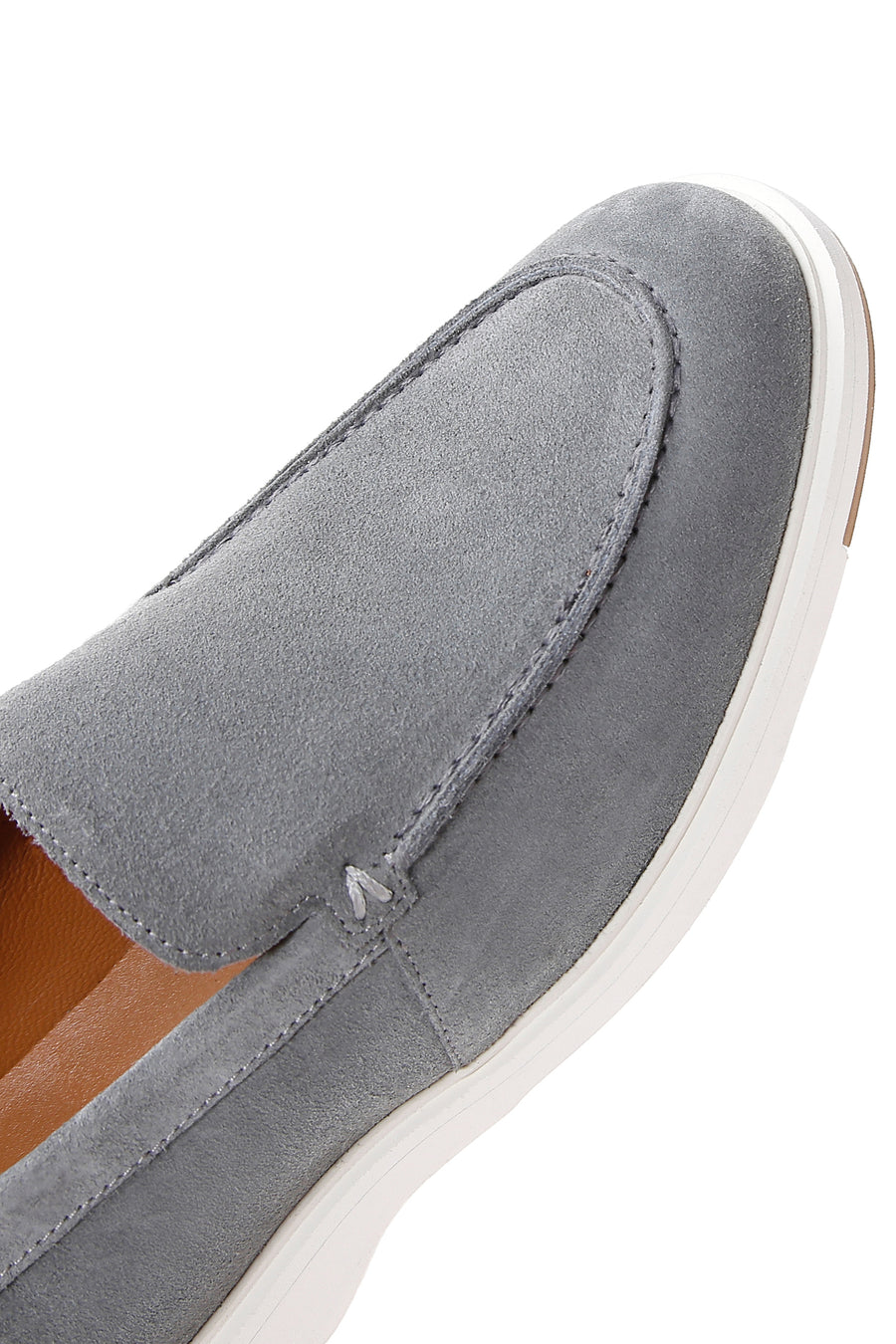 Erkek Yeşil Süet Deri Casual Spor Loafer