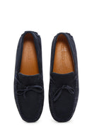 Erkek Lacivert Süet Deri Püsküllü Günlük Loafer | Derimod