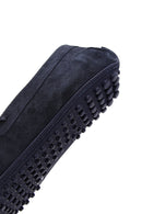 Erkek Lacivert Süet Deri Püsküllü Günlük Loafer | Derimod