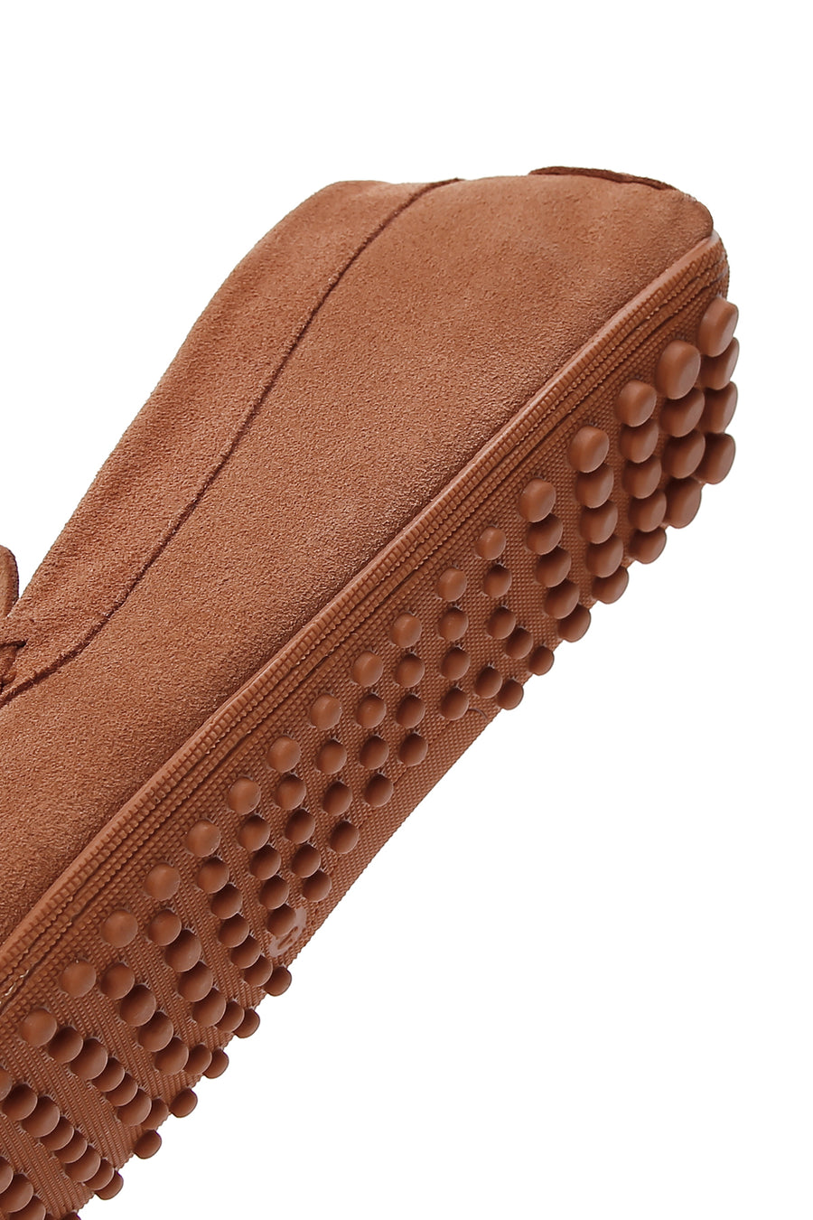Erkek Turuncu Süet Deri Püsküllü Günlük Loafer