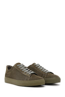 Erkek Haki Süet Deri Sneaker | Derimod