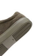 Erkek Haki Süet Deri Sneaker | Derimod