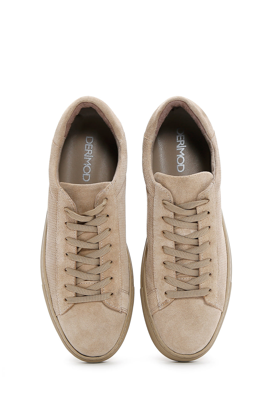Erkek Vizon Süet Deri Sneaker