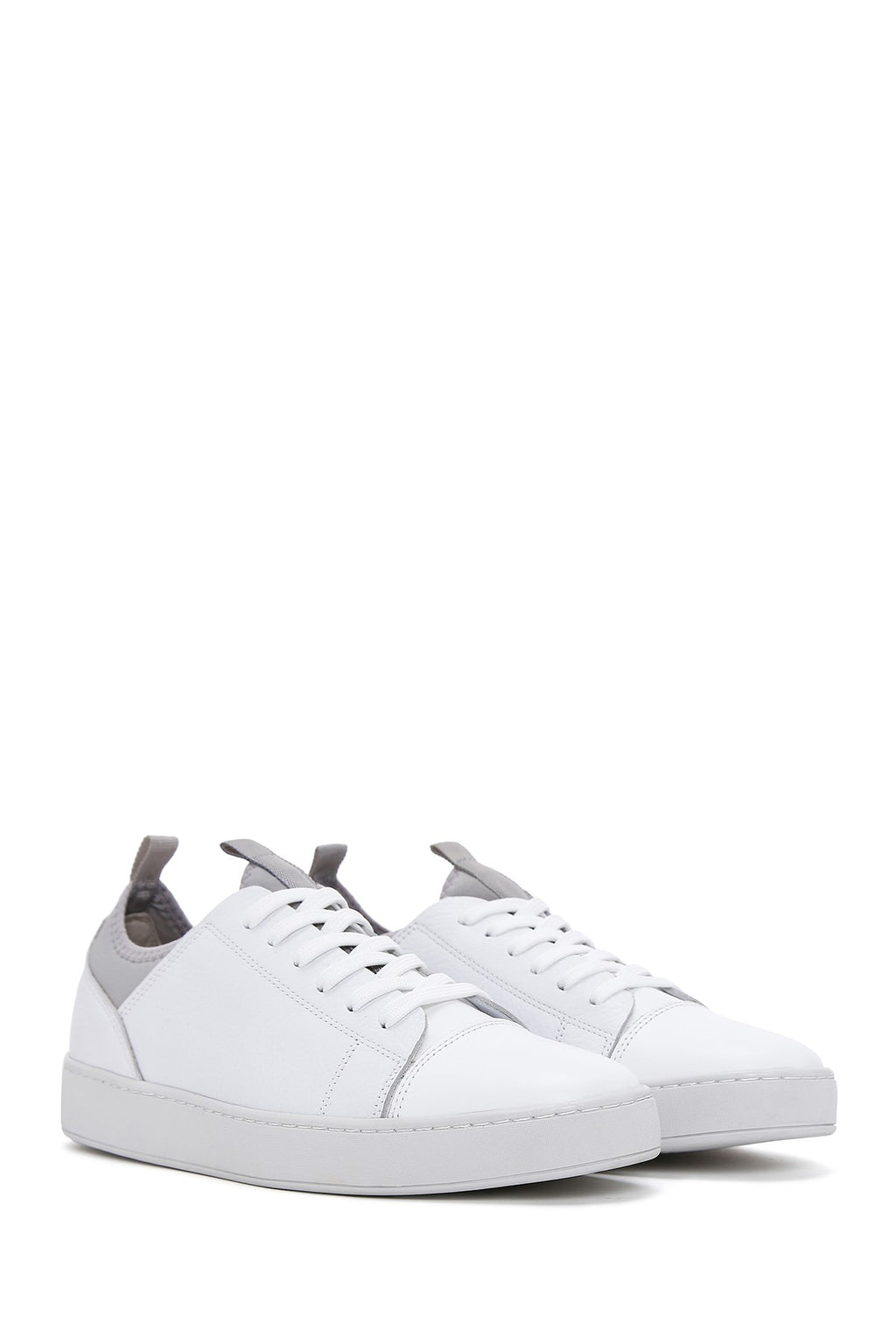 Erkek Beyaz Deri Sneaker
