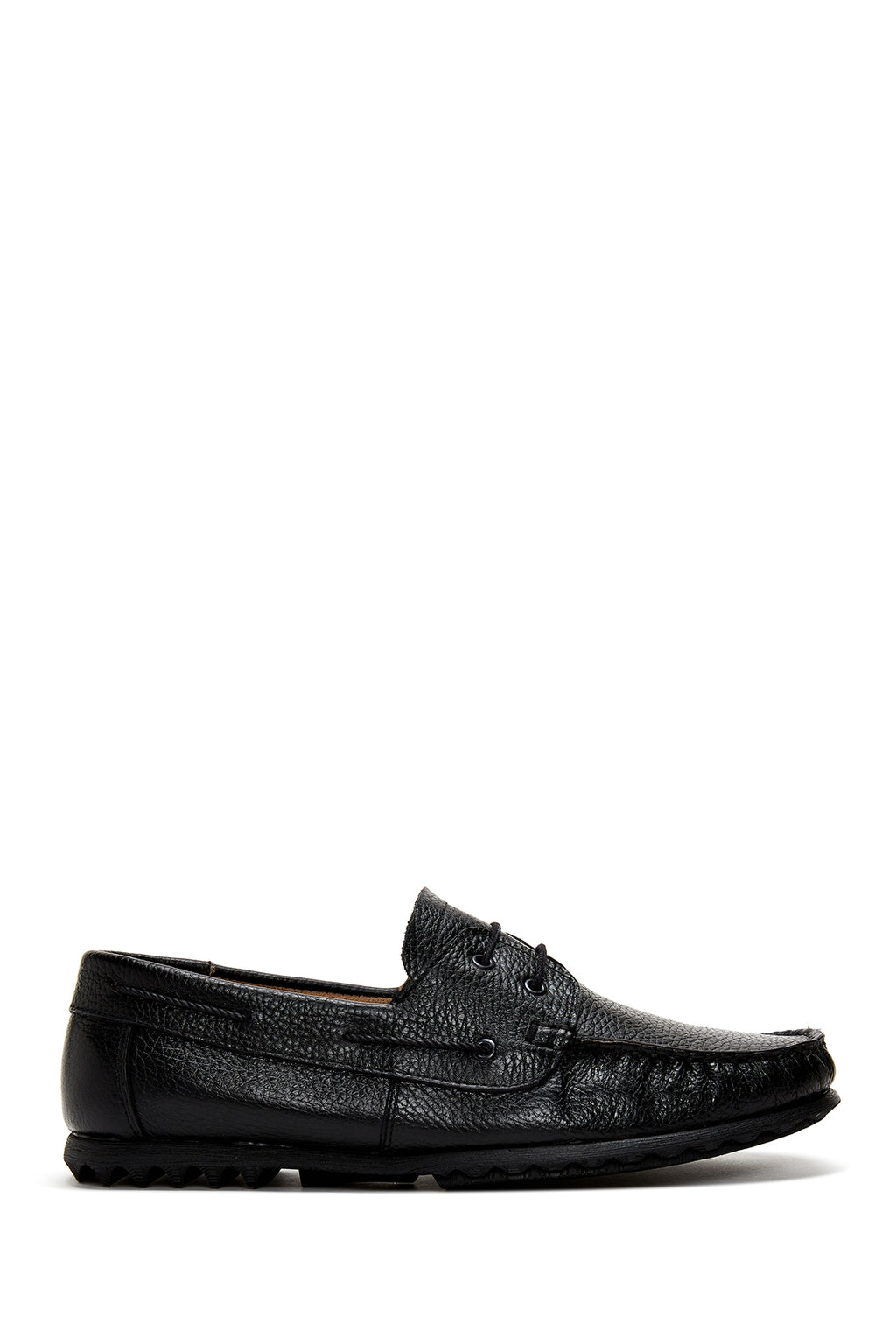 Erkek Siyah Deri Casual Loafer