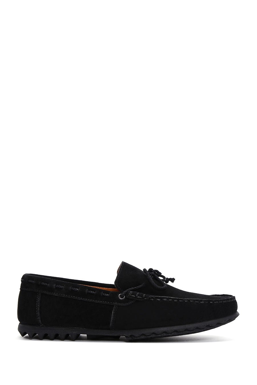 Erkek Siyah Süet Deri Püsküllü Loafer 23SFD631410 | Derimod