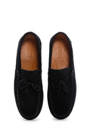 Erkek Siyah Süet Deri Püsküllü Loafer | Derimod