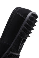 Erkek Siyah Süet Deri Püsküllü Loafer | Derimod