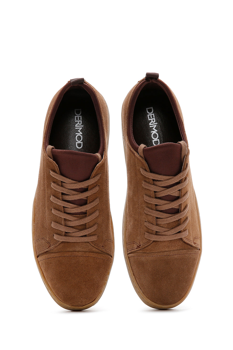 Erkek Vizon Süet Deri Sneaker