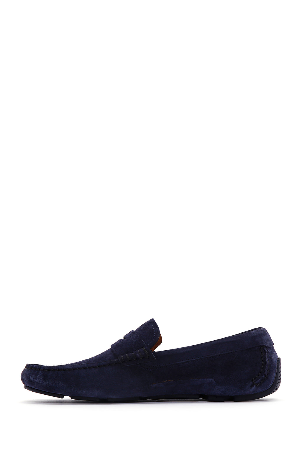 Erkek Lacivert Deri Casual Loafer