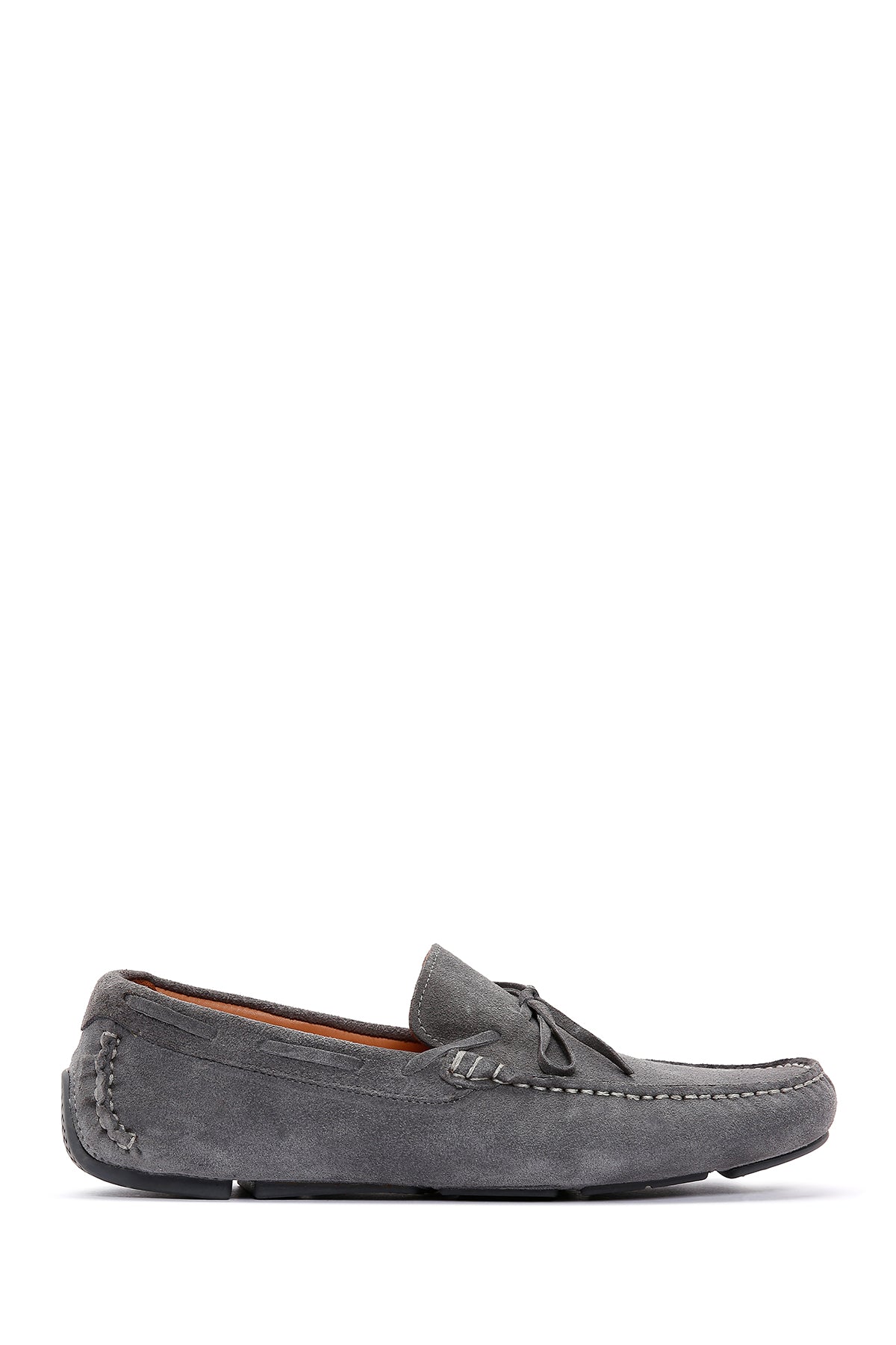 Men's Gray Leather Loafer 23SFD631810 | Derimod