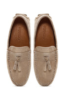 Men's Mink Suede Leather Tasseled Loafer | Derimod