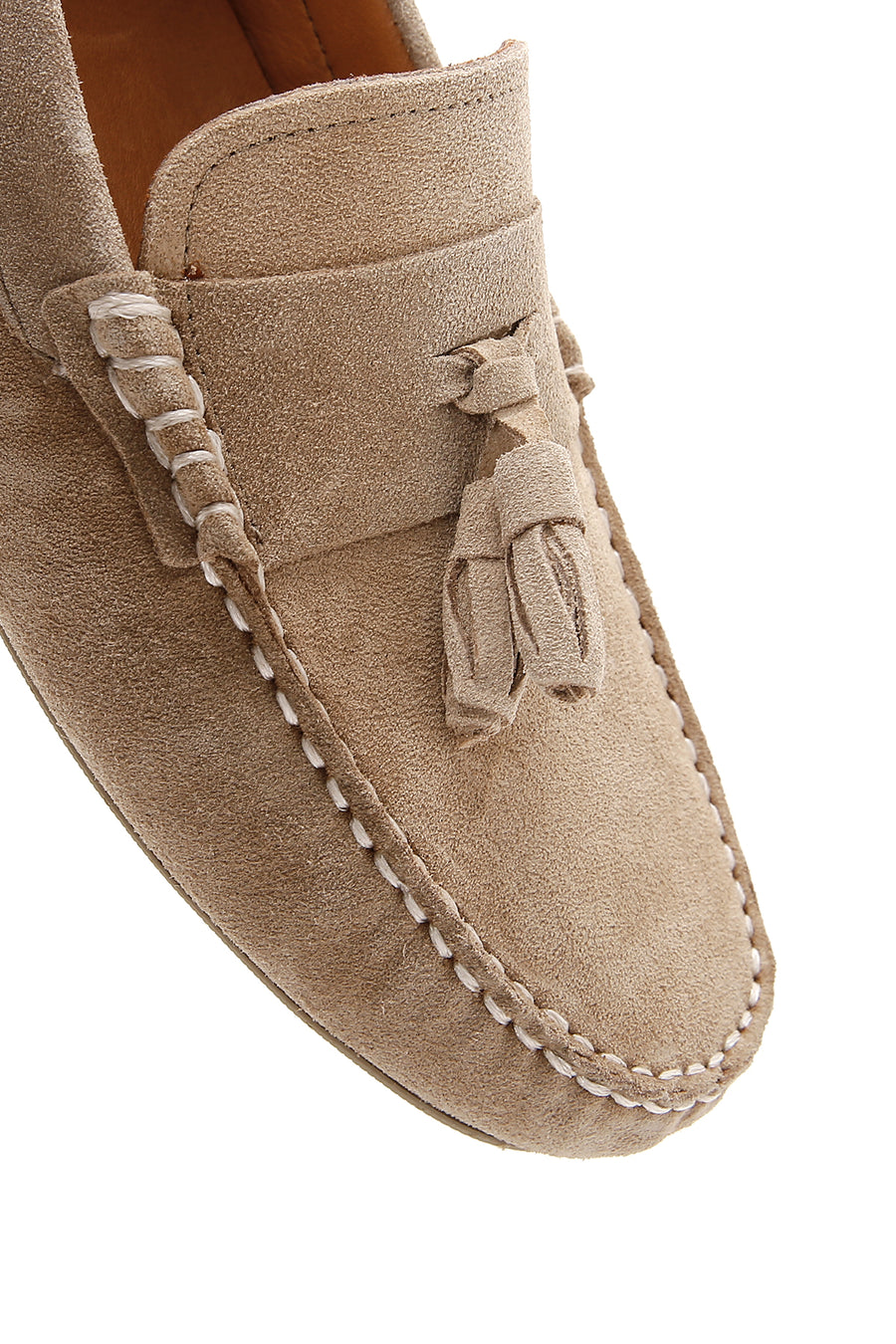 Men's Mink Suede Leather Tasseled Loafer