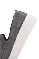 Erkek Gri Süet Deri Spor Loafer | Derimod