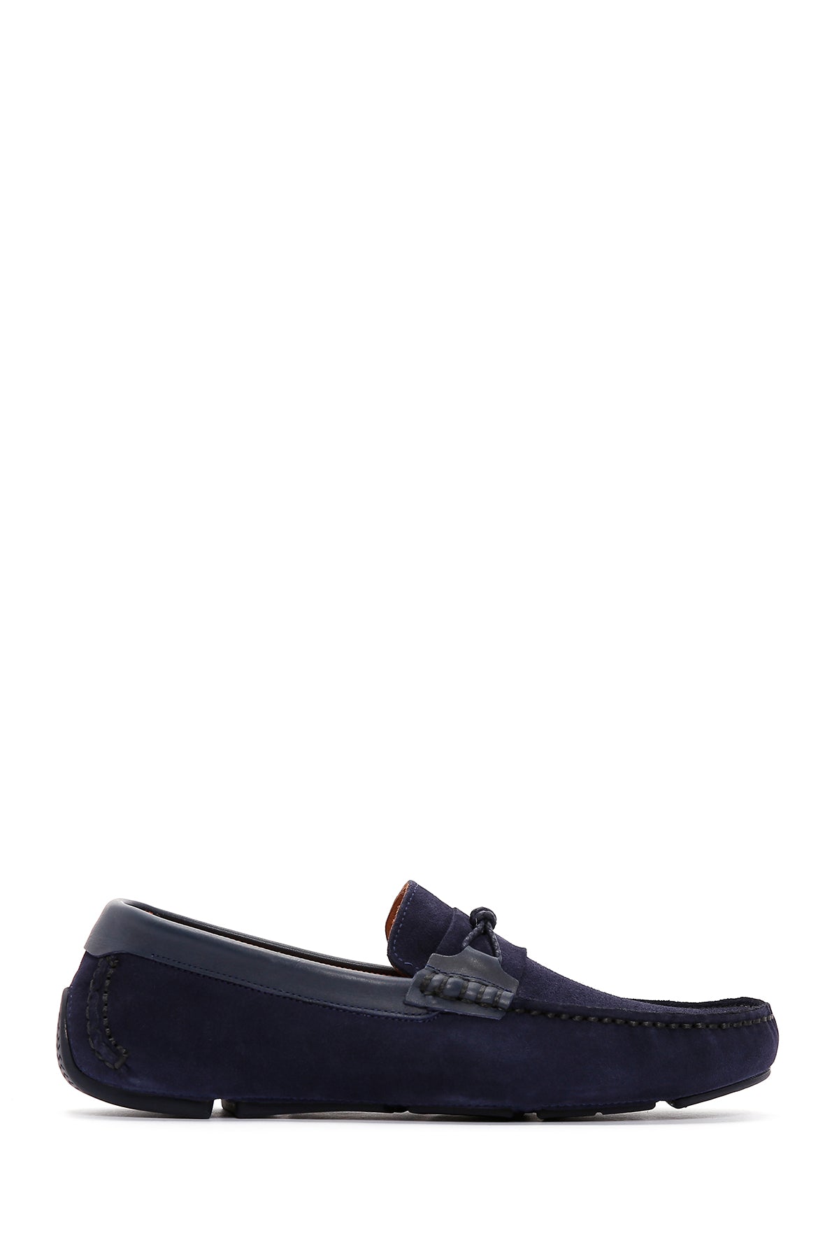 Men's Navy Blue Suede Leather Sports Loafer 23SFD632110 | Derimod