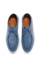 Erkek Mavi Süet Deri Casual Ayakkabı | Derimod